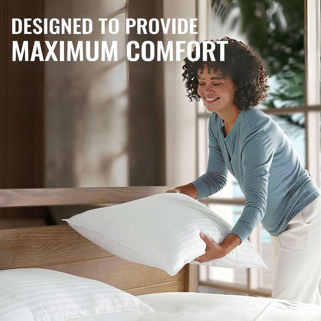 Pack de 2 almohadas premium con soporte 7D (50 x 70 cm)